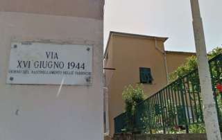 Via XVI giugno, Sestri, Genova - tramite Google Maps deportazione genovesi Mauthausen, operai Ansaldo San Giorgio Piaggio Siac, rastrellamento Genova 16 giugno 1944, memoria deportazione operaia Genova