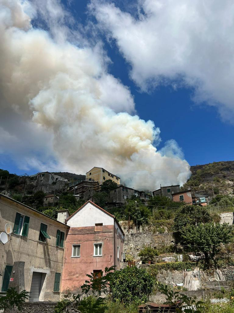 Serra di Panigaro, incendio