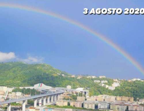 3 agosto 2020, l’inaugurazione del nuovo Ponte e quell’arcobaleno improvviso… 🌈