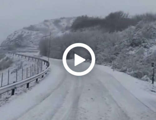 Bufera di neve al Faiallo in corso [VIDEO]