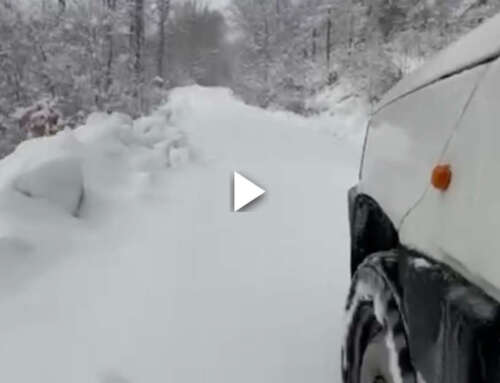 Neve in Liguria, pandino 4×4 e poesia in VIDEO! Buona visione!