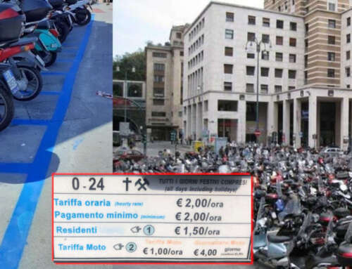 Da Settembre, strisce blu anche per i posteggi delle moto a Genova!