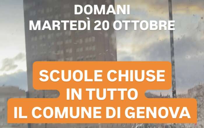 scuole chiuse a genova