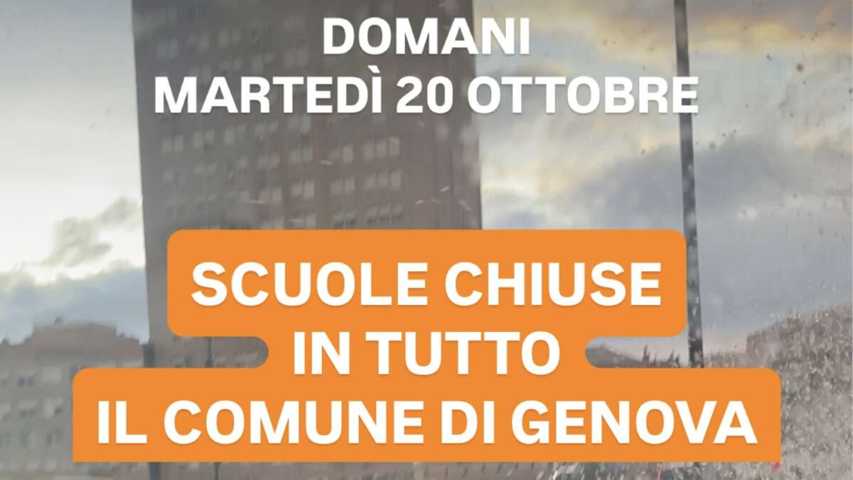 scuole chiuse a genova